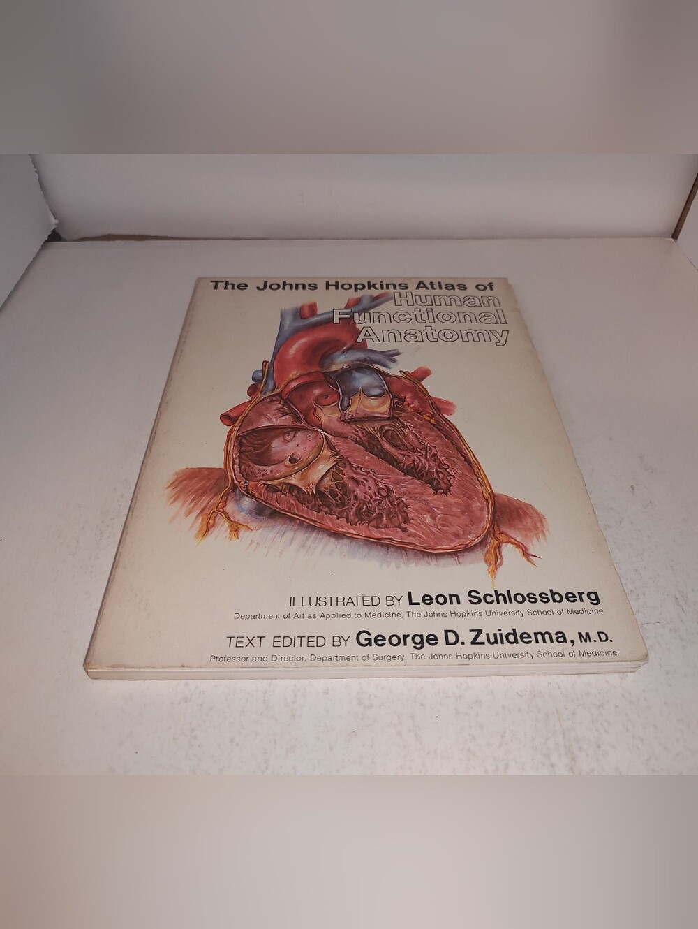 The Johns Hopkins Atlas of Human Functional Anatomy by Leon Schlossberg 1978 PB